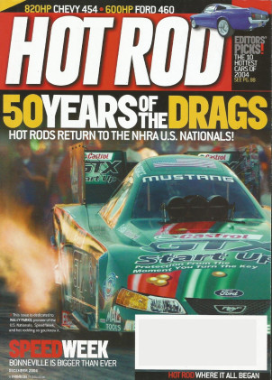 HOT ROD 2004 DEC - RACING SPECIAL, HRSS454 CHEVELLE